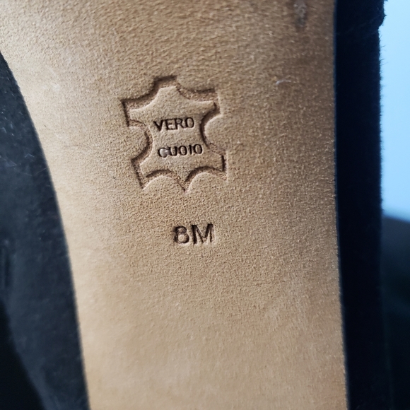 Via Spiga black suede knee boots. Sz 8. - Picture 3 of 4